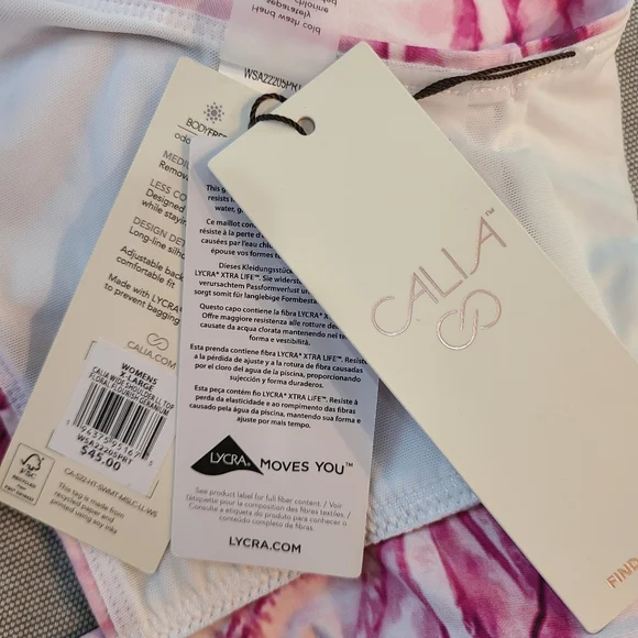NWT🏷️ CALIA By Carrie Underwood Comfort & Modest Swim Bikini Top XL - Picture 9 of 11